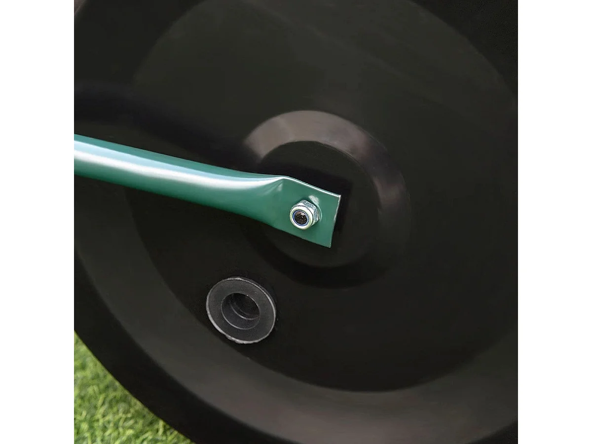 60 L Rasenwalze Gartenwalze mit U-förmigem Griff & Abnehmbarem Ablassstopfen