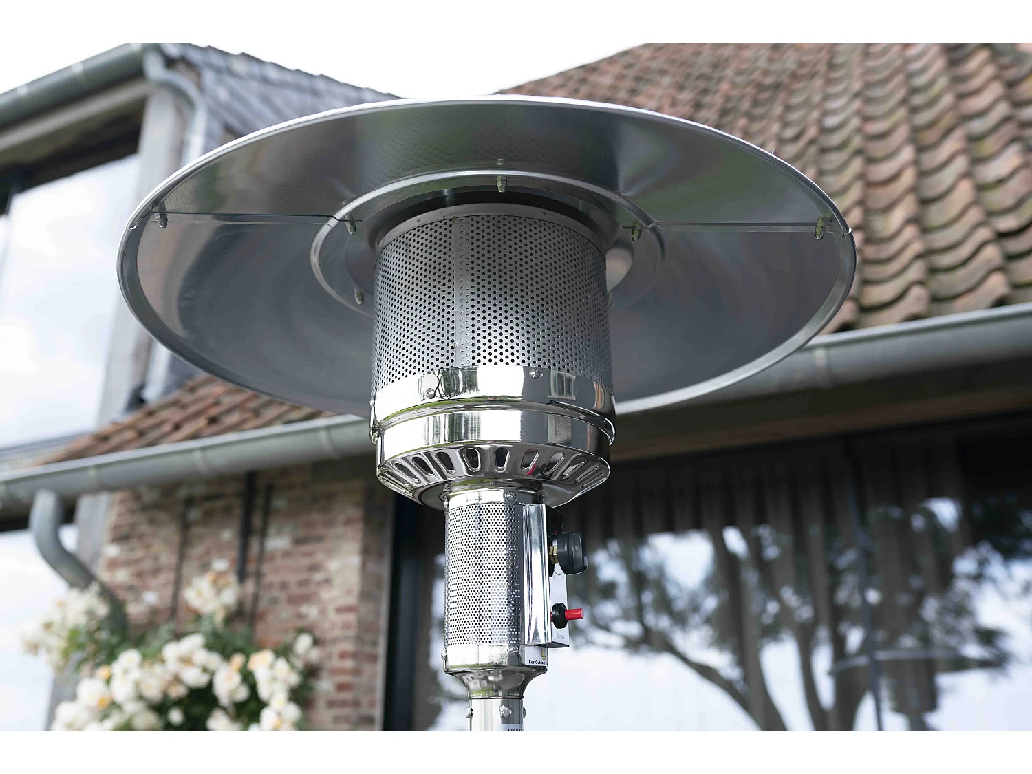 Chauffe terrasse à gaz 5000 W inox  AURA