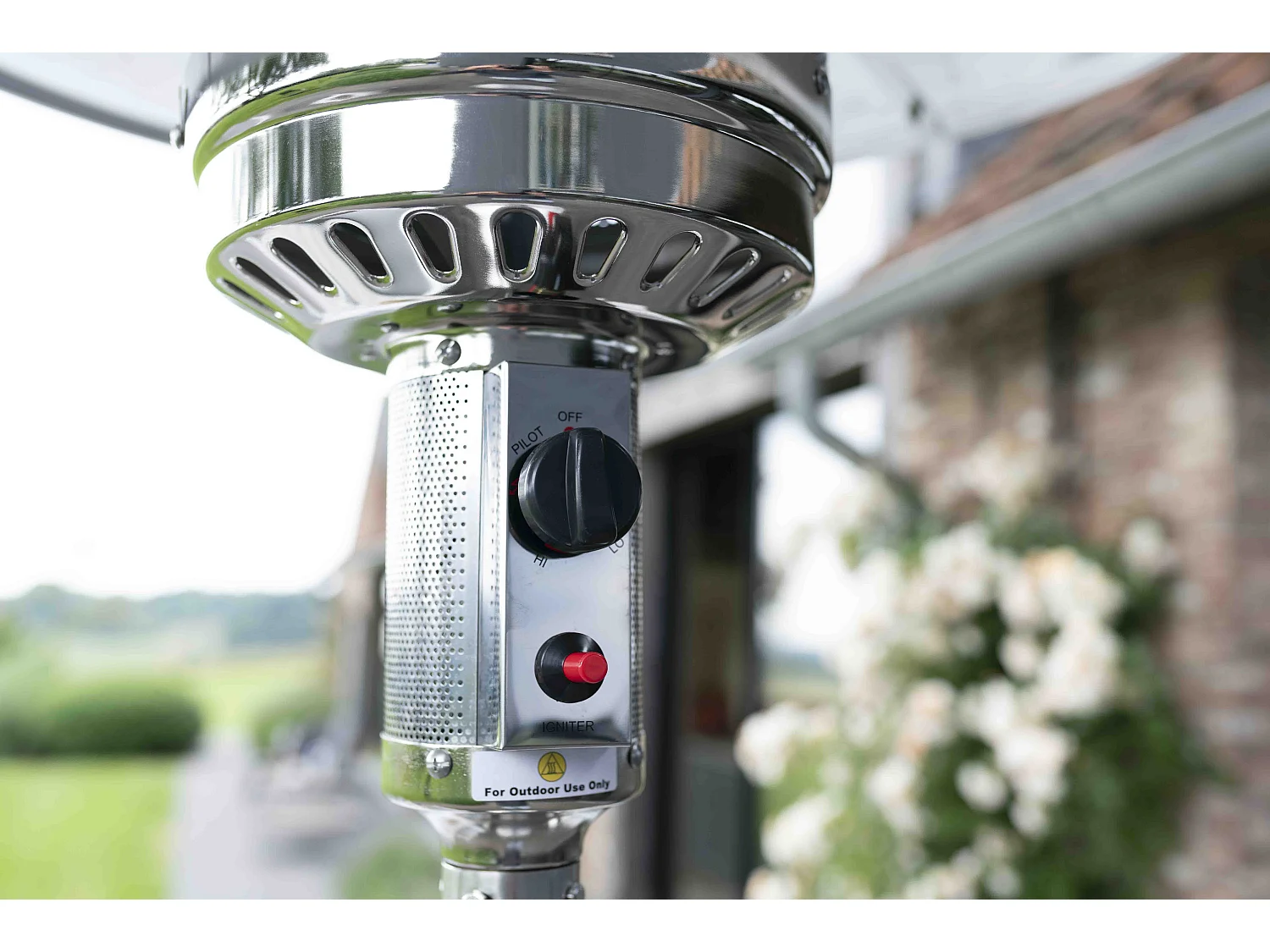 Chauffe terrasse à gaz 5000 W inox  AURA