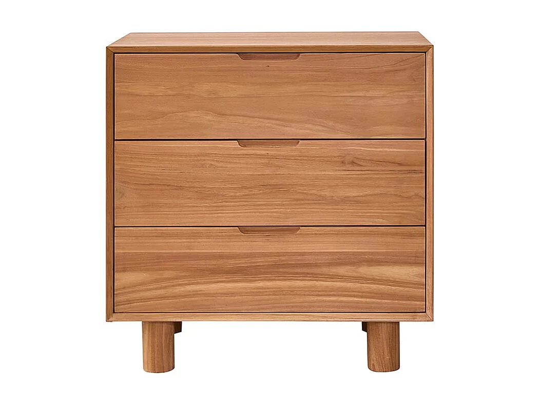 Cómoda de teca maciza 80 cm