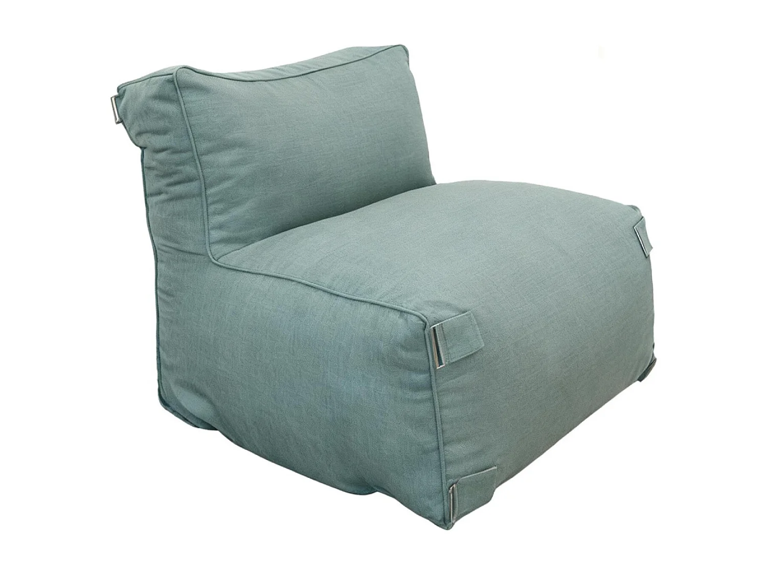 Salon de jardin modulable 4 places vert en tissu déperlant PRAIANO