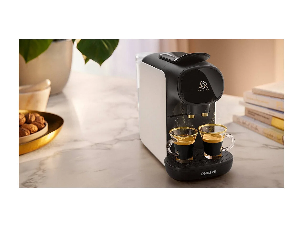 Philips Cafetière à dosette 19bars 1450w blanc/noir - LM9012/03