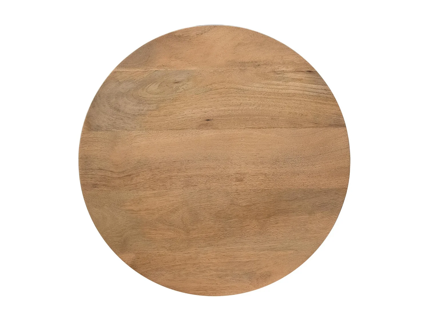 Petite table ronde bois à pied rainuré CALERO