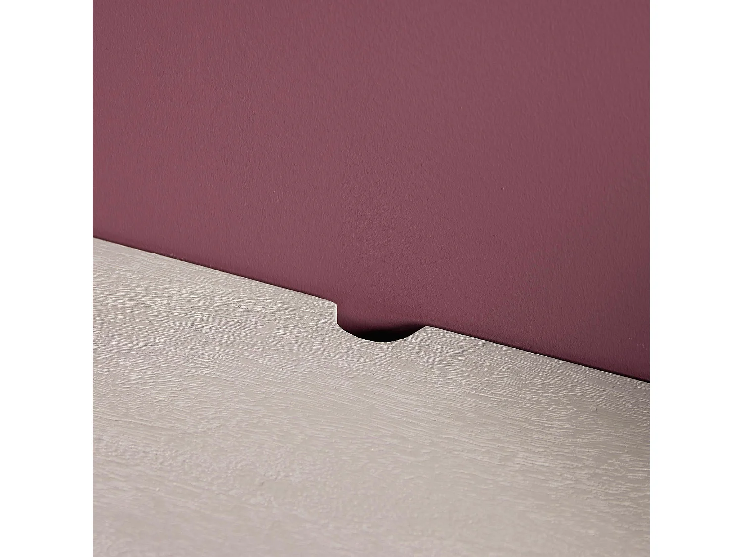 Long meuble TV suspendu bois gris 280 cm AREZZO