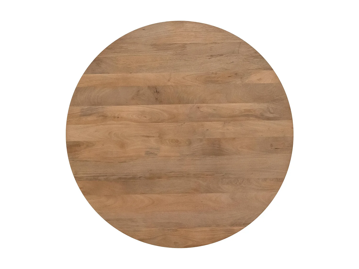 Table ronde bois à pied rainuré Ø130 cm CALERO