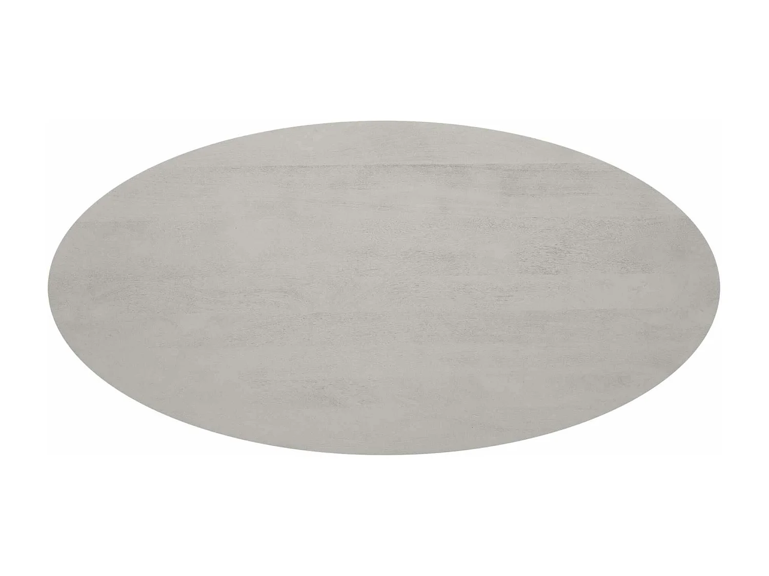 Table ovale bois gris à pied rainuré 240 cm CALERO