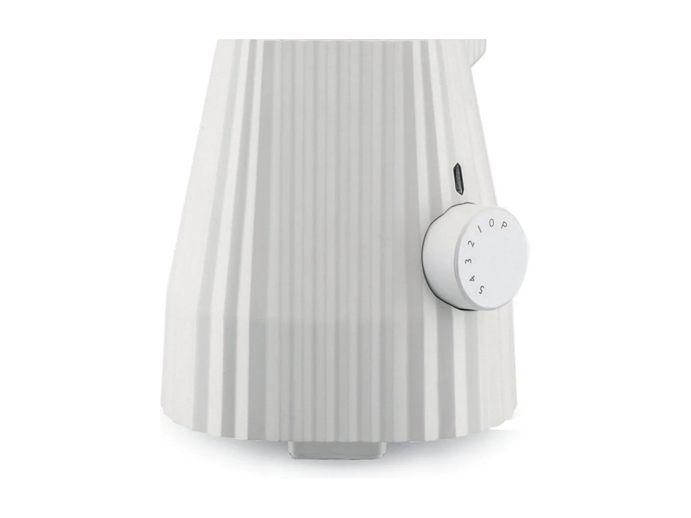 Blender Plissé Alessi weiß 1,5L 700W Design Michele De Lucchi mit 5 Geschwindigkeiten und Messkanne