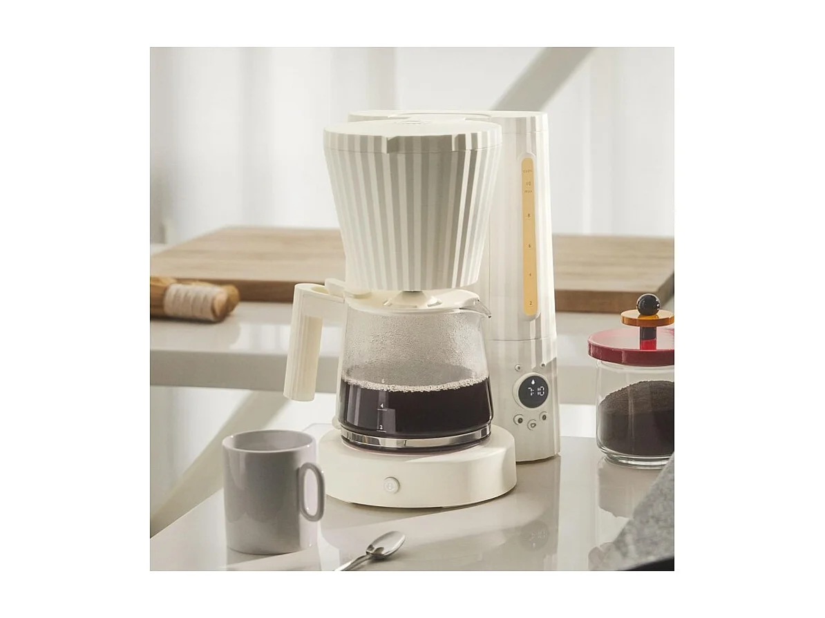 PLISSÉ, Machine à Café Filtre Blanc, Alessi