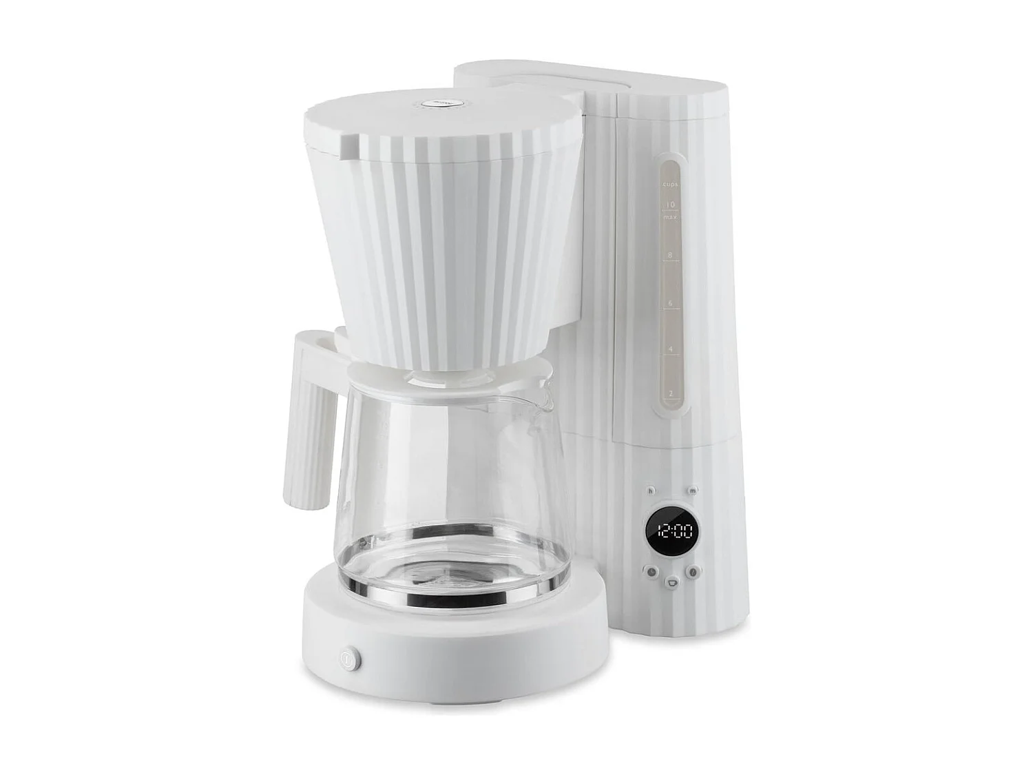 PLISSÉ, Machine à Café Filtre Blanc, Alessi