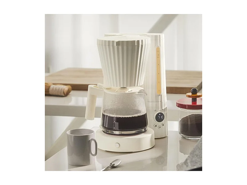 PLISSÉ, Machine à Café Filtre Blanc, Alessi