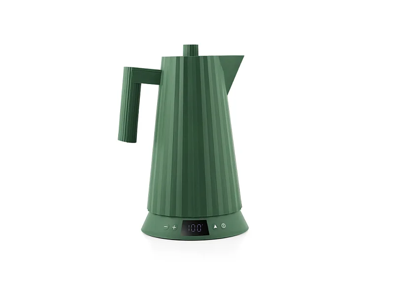PLISSÉ, Bouilloire Électrique Vert avec Contrôle de Température, Alessi