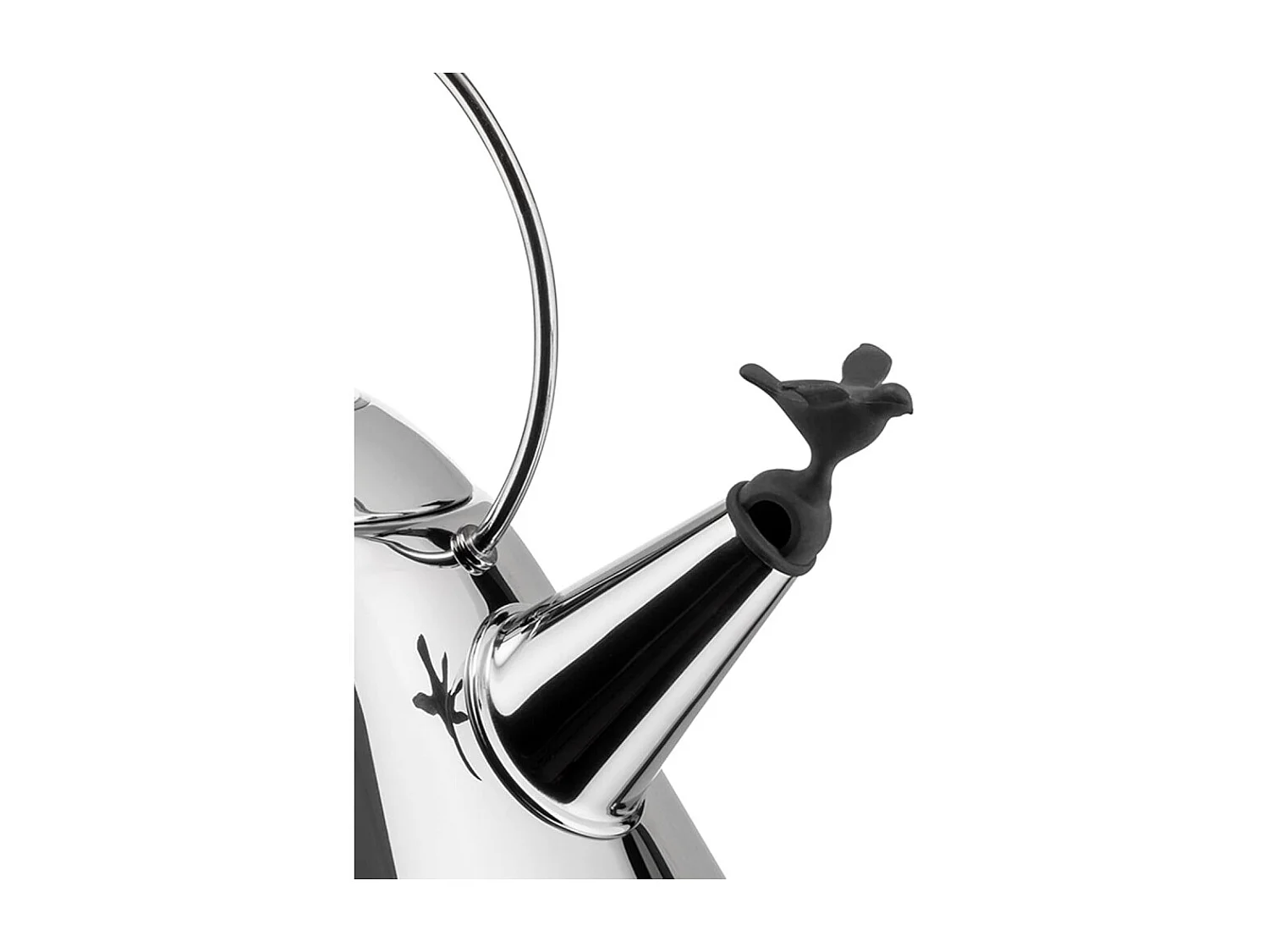MG32, Bouilloire Électrique Noir avec Sifflet Oiseau, Alessi