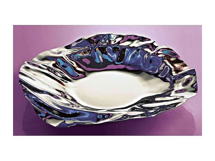 PORT, Panier central en acier chromé, Alessi