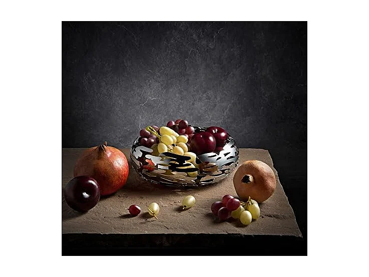 BARKNEST, Panier en acier chromé, Alessi