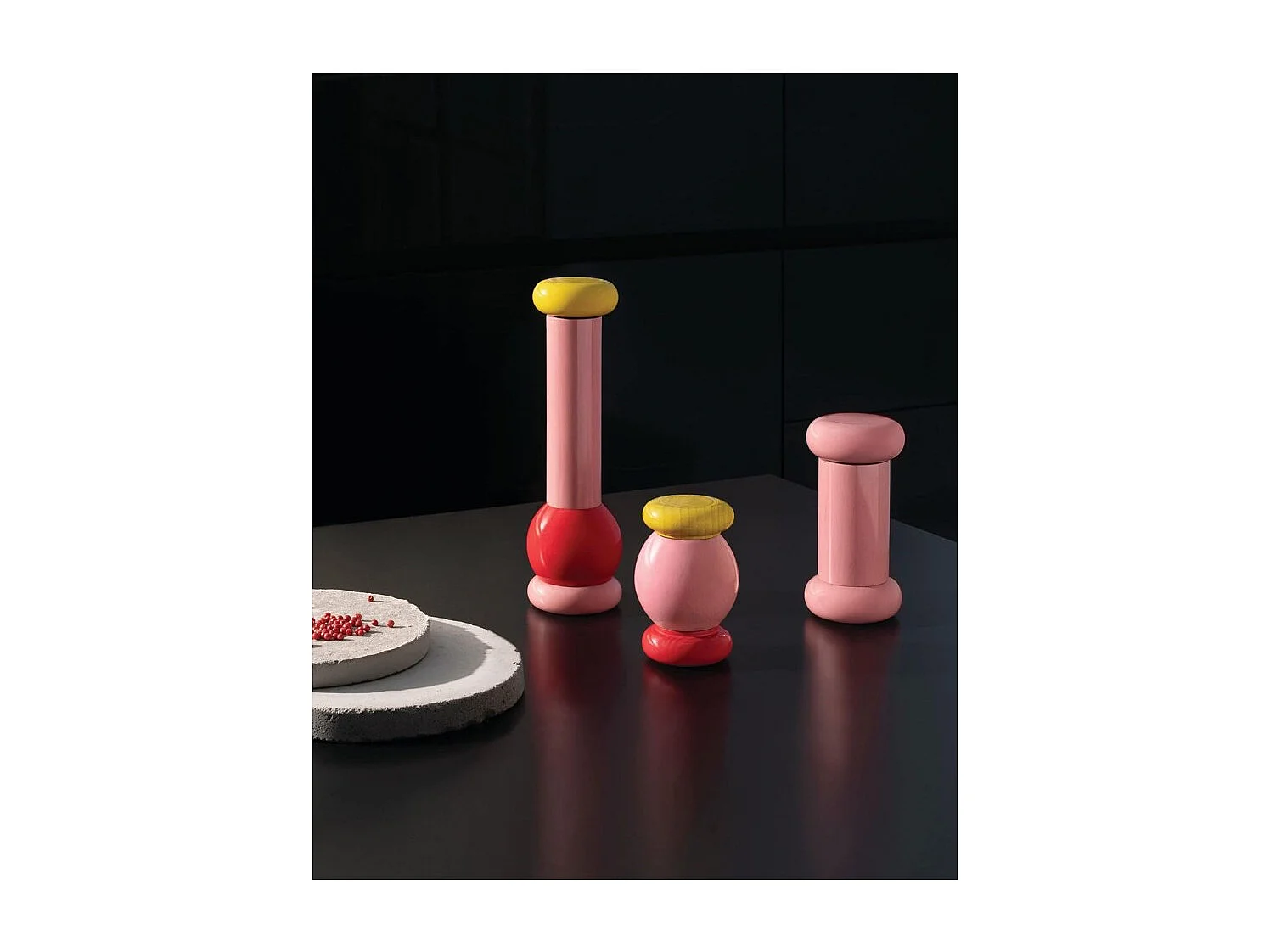 ES18, Moulin à sel, poivre et épices rose, Alessi