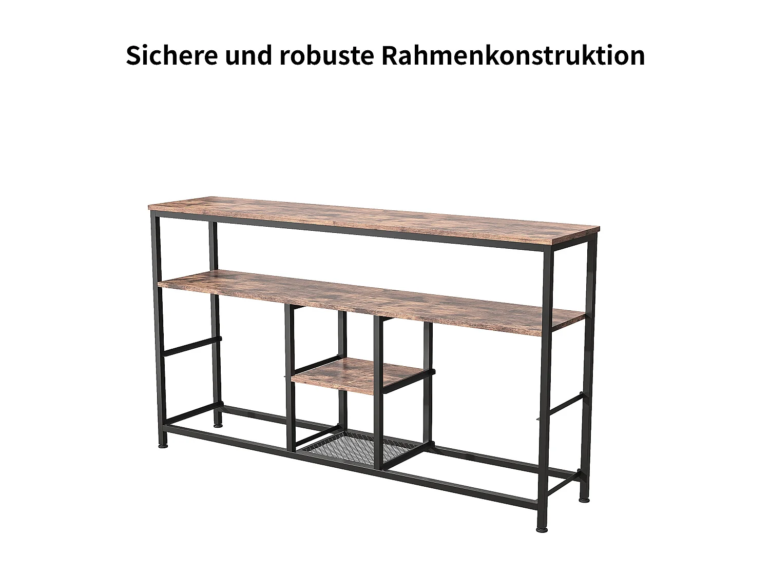 Meuble TV LED, 108 cm Table TV,avec Tiroir en Tissu,Table de Télévision Salon avec Rangement,Colorée