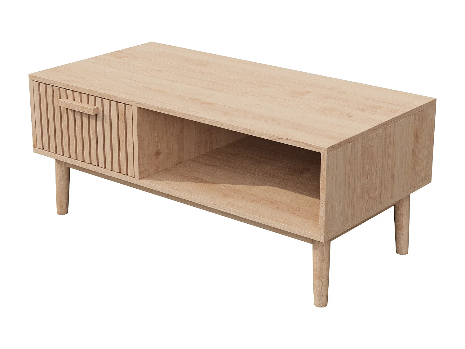 Meuble Télé Bas, Mobilier Contemporain, Meuble TV, 100 x 50 x 43 cm, bois