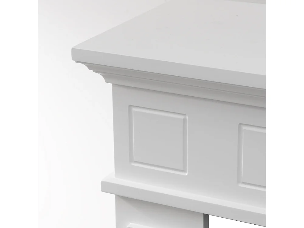 Jefferson openhaardframe met witte houten bekleding (W89,5 x H90,5 x D28)