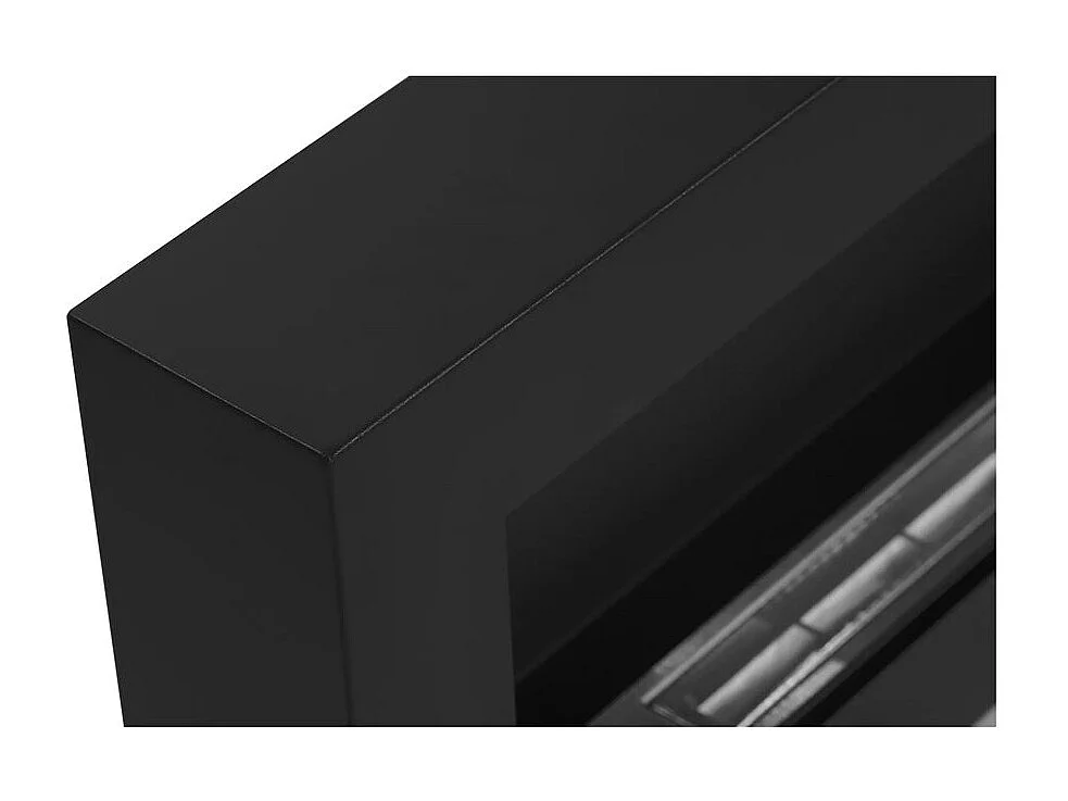 Cheminée murale bioéthanol Siena Black, L 90xP 12xH 40