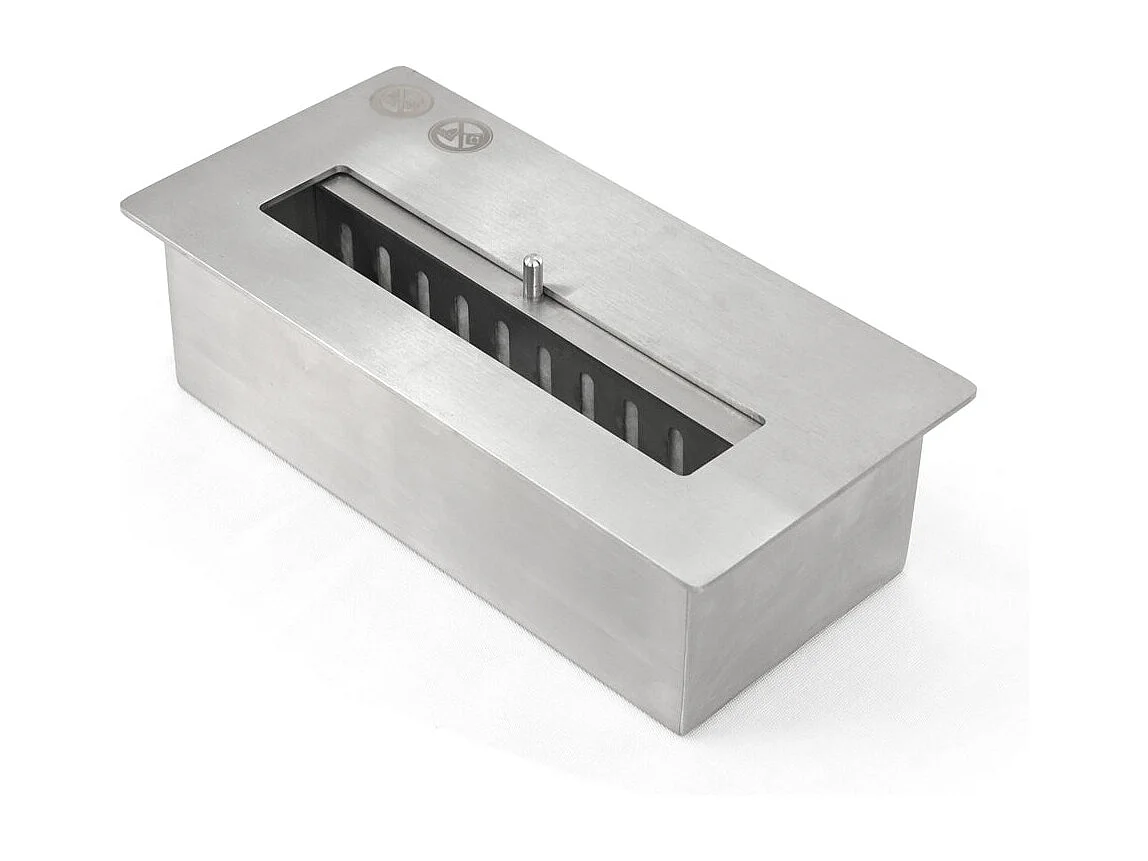 JEFFERSON Czarny stojący biokominek dł. 89,5 x wys. 90,5 x gł. 28