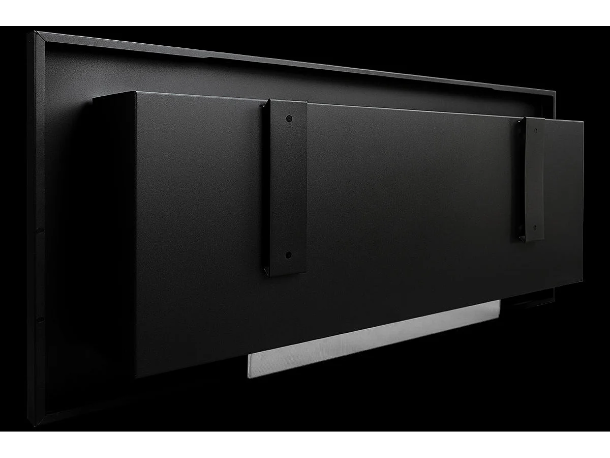 Cheminée à bioéthanol murale ou encastrable Livorno Black, L 90xP 12xH 40 cm avec vitre