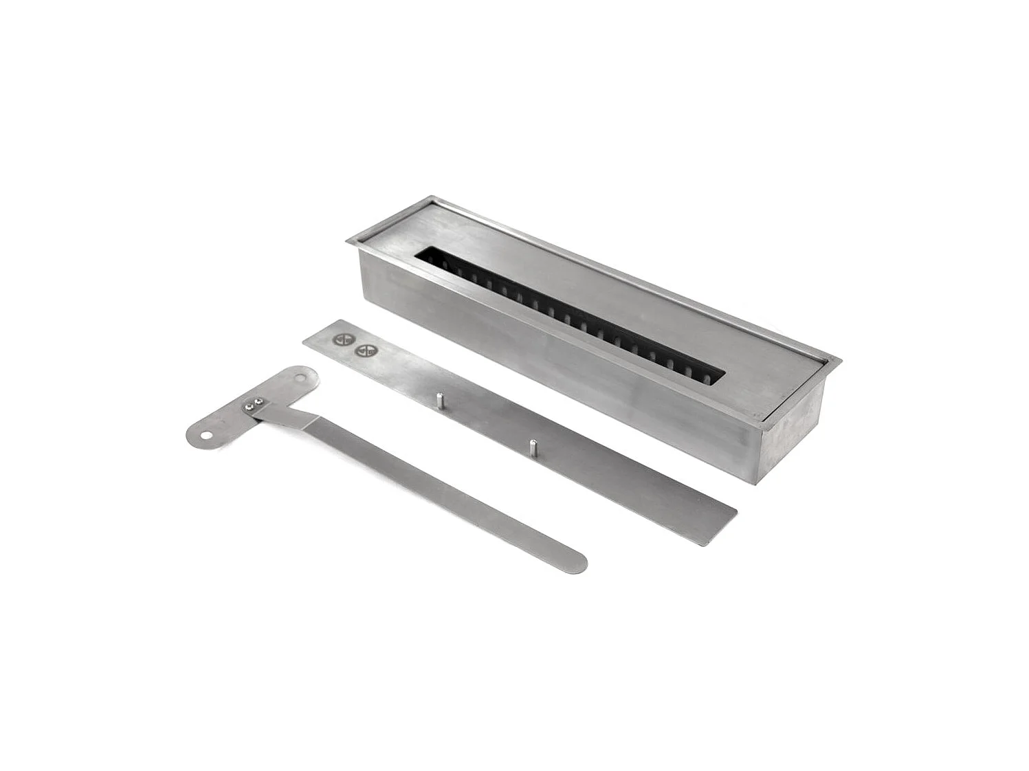 Cheminée bioéthanol sur pied BELLINI en bois effet marbre noir, fabriquée en Italie, L96xP35xH96