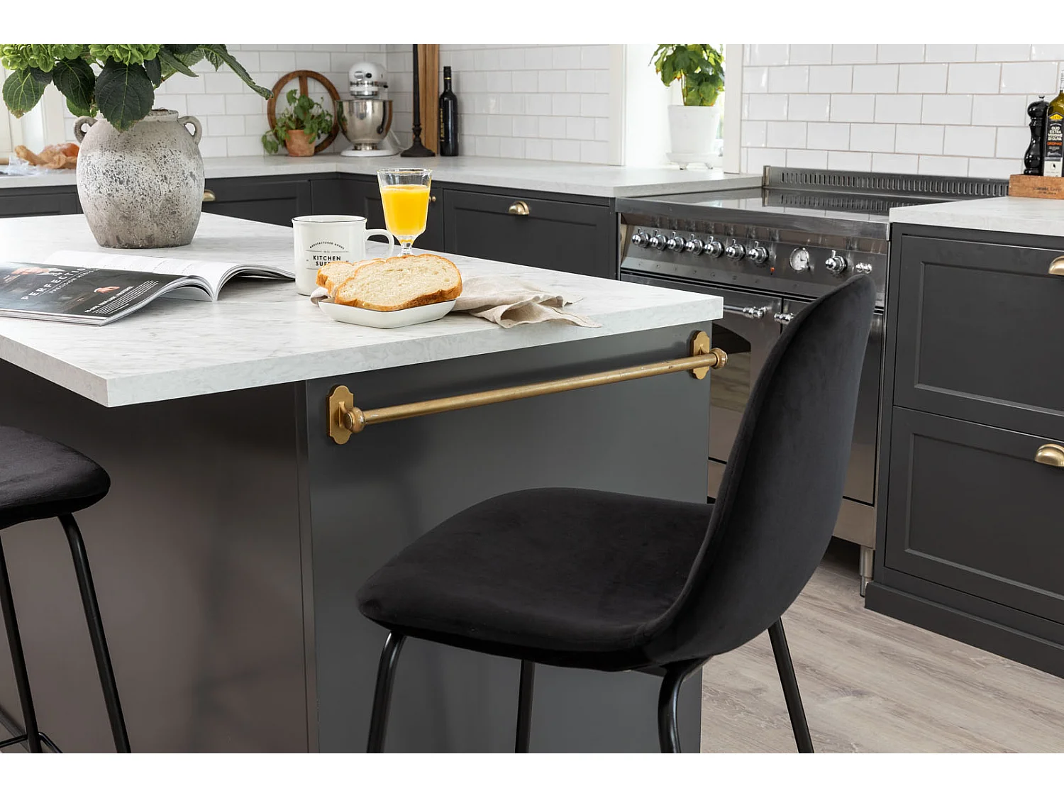 Polar Tabouret de bar, noir.