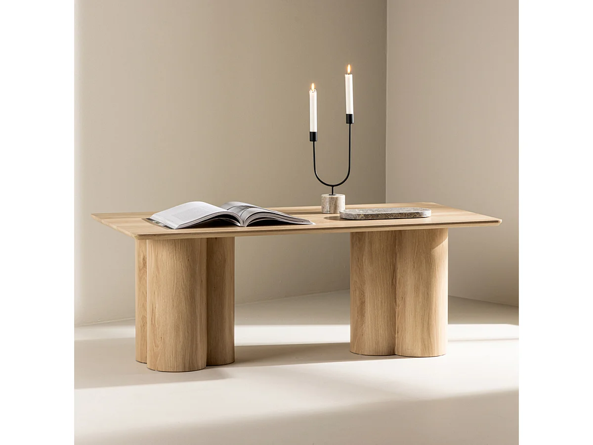 Table Basse Design "Olivia" 120cm Naturel