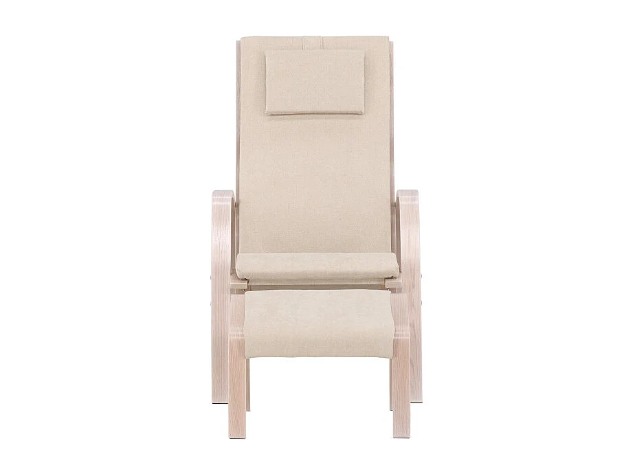 Fauteuil Avec Repose-Pieds "Groto" 104cm Beige