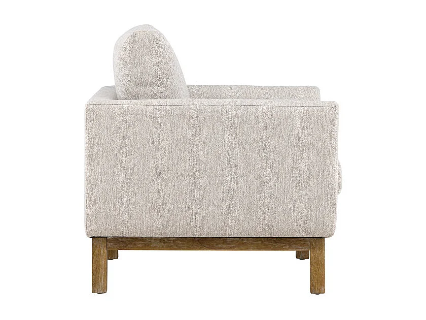 Fauteuil Design en Tissu "Olympos" 109cm Beige