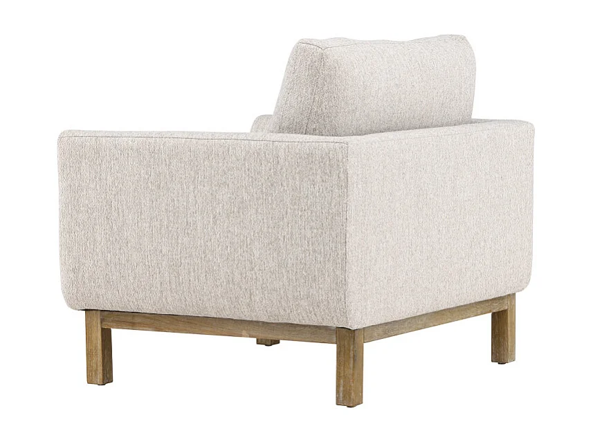 Fauteuil Design en Tissu "Olympos" 109cm Beige