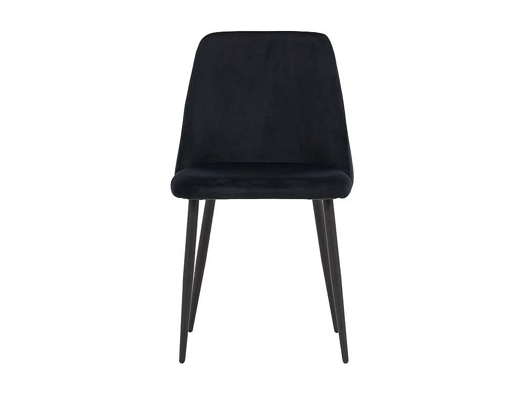Night Esszimmerstuhl Velour schwarz.