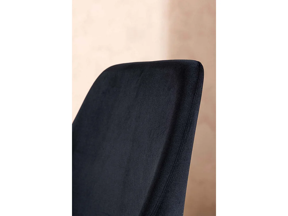 Night Esszimmerstuhl Velour schwarz.