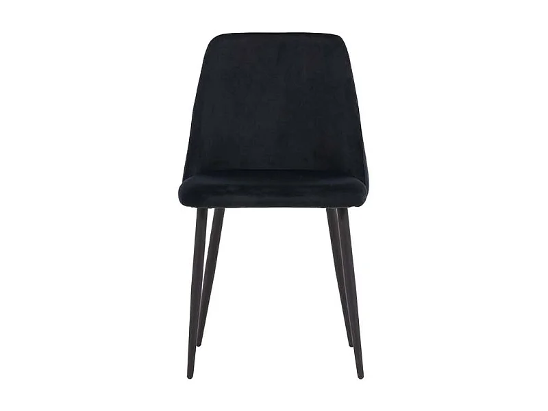 Night Esszimmerstuhl Velour schwarz.