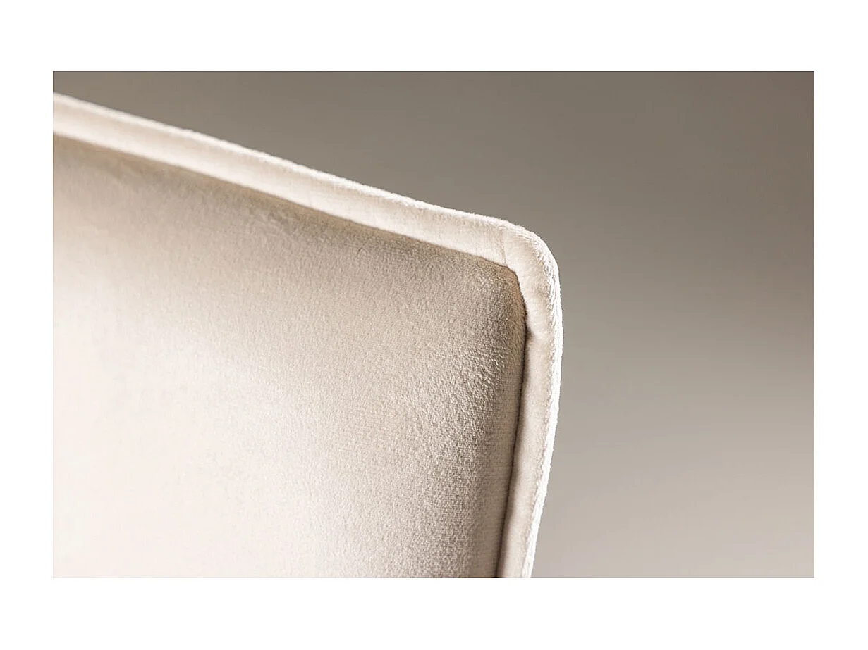 Petra Esszimmerstuhl mit Armlehnen Velours beige.