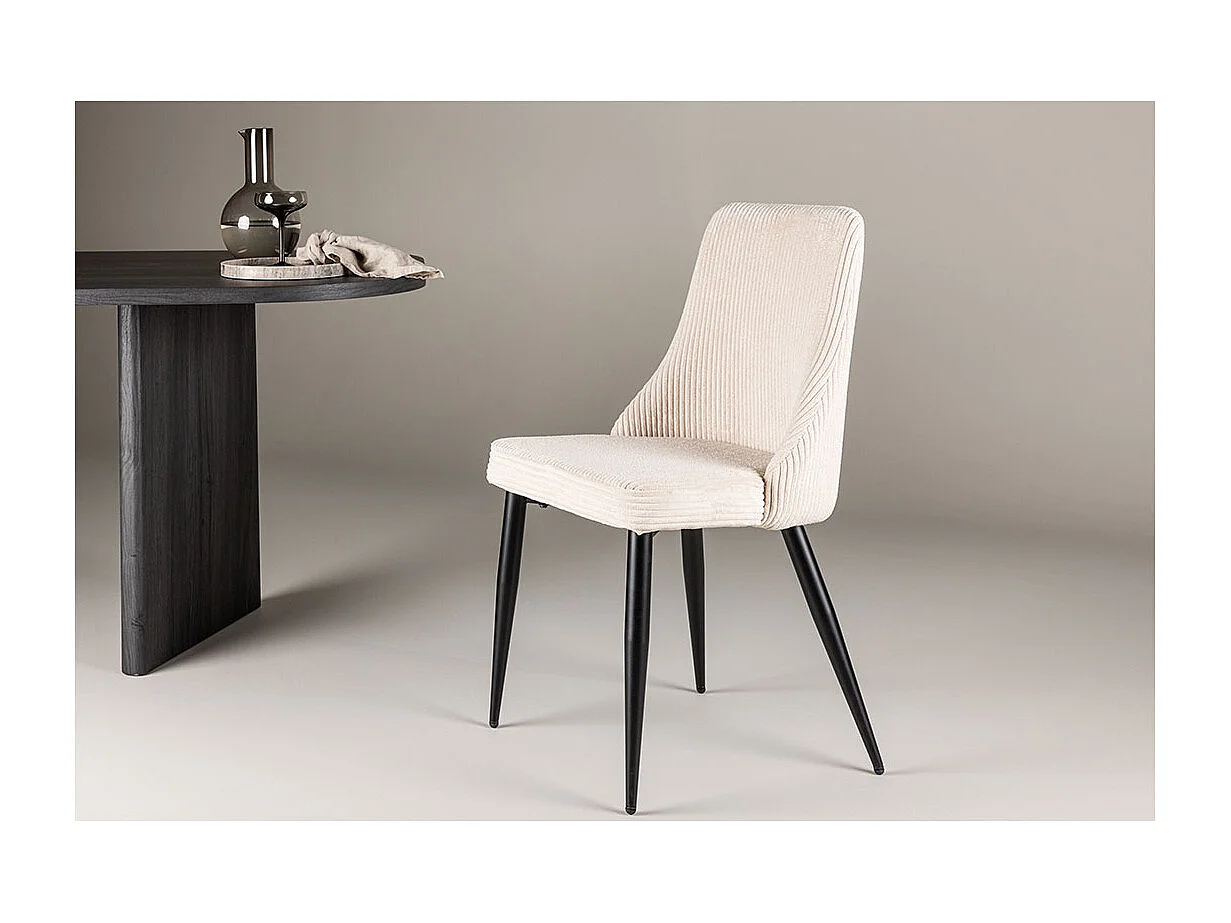 Leone Esszimmerstuhl Samt beige.