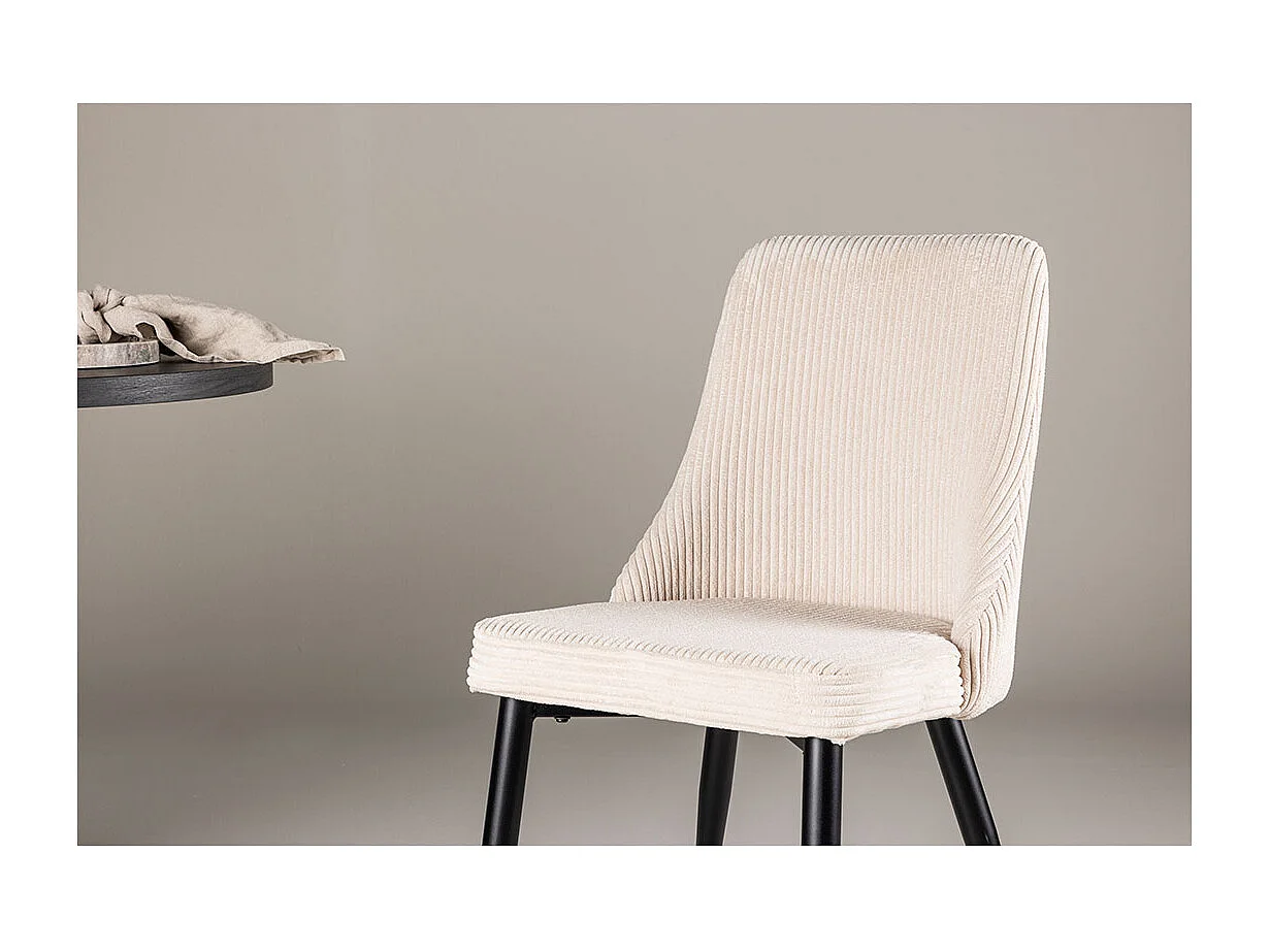 Leone Esszimmerstuhl Samt beige.