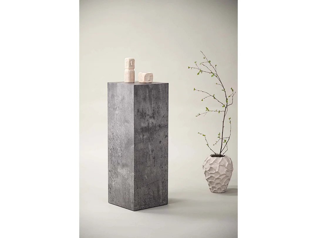 Ramsvik salontafel , voetstuk, bijzettafel grijs.