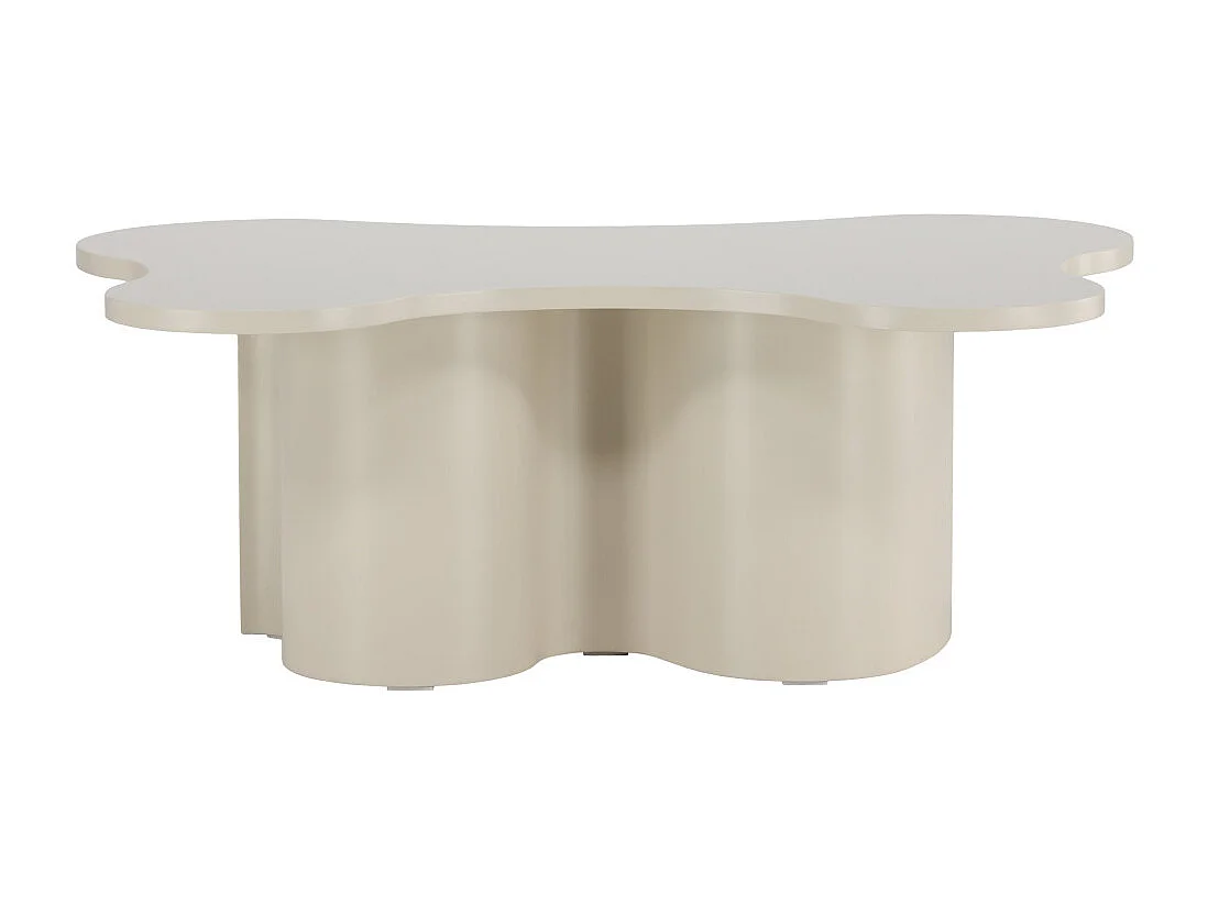 Table Basse Design "Flow" 120cm Beige