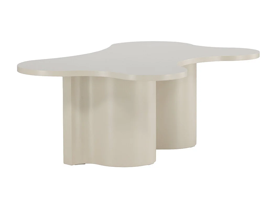 Table Basse Design "Flow" 120cm Beige