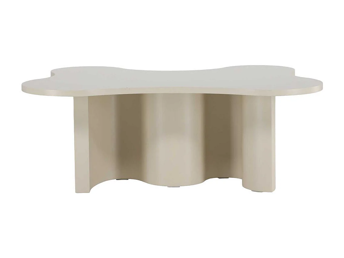 Table Basse Design "Flow" 120cm Beige