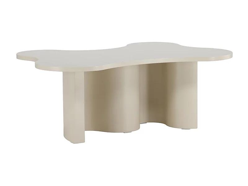 Table Basse Design "Flow" 120cm Beige