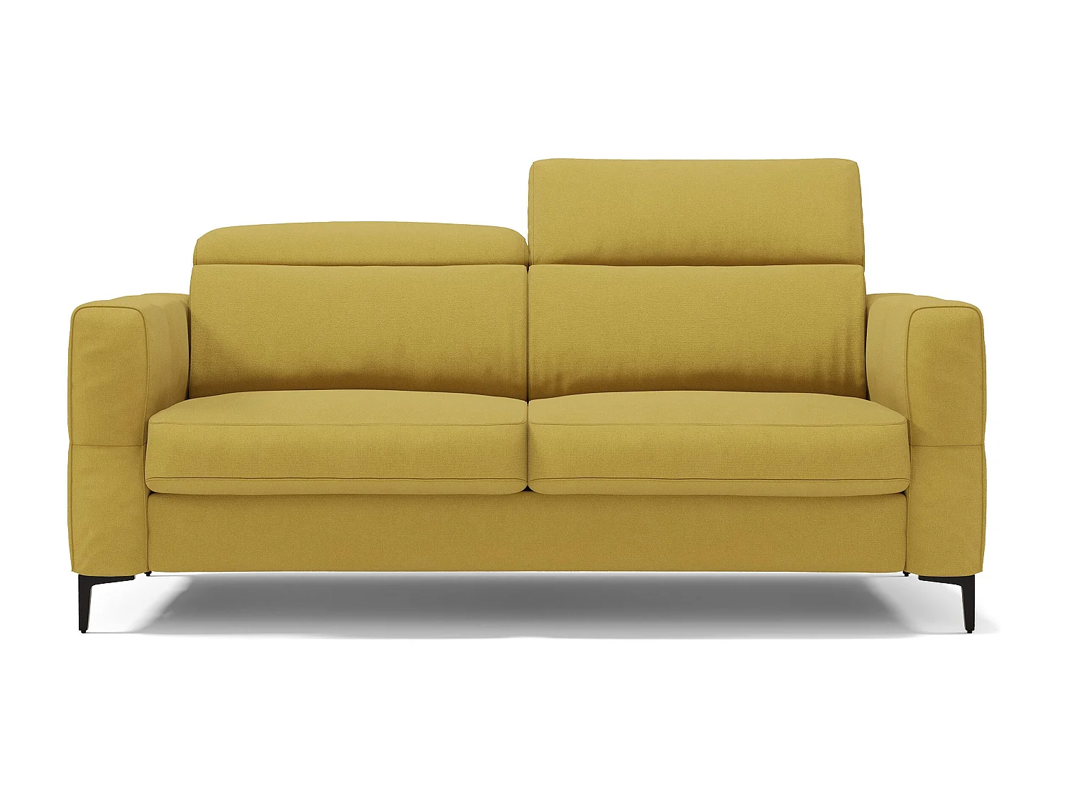 Gardenia Divano letto materasso alto 18 cm con poggiatesta reclinabili e rivestimento impermeabile T02 178 cm (mat. 120x197) giallo