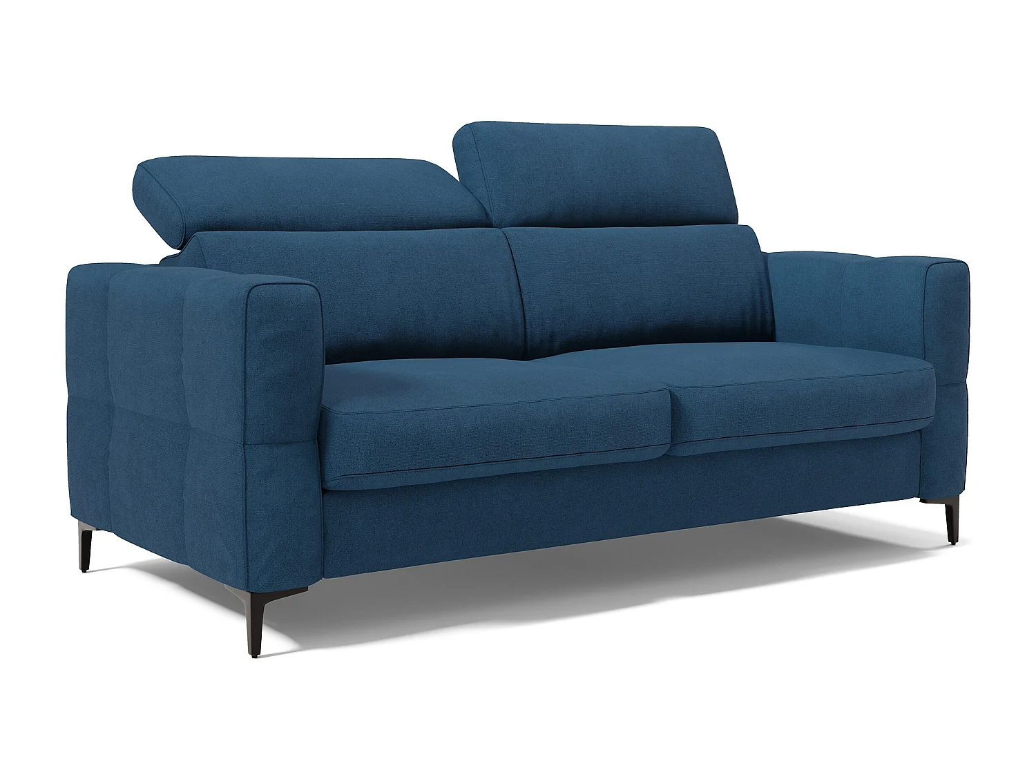 Gardenia Divano letto materasso alto 18 cm con poggiatesta reclinabili e rivestimento impermeabile T02 178 cm (mat. 120x197) blu