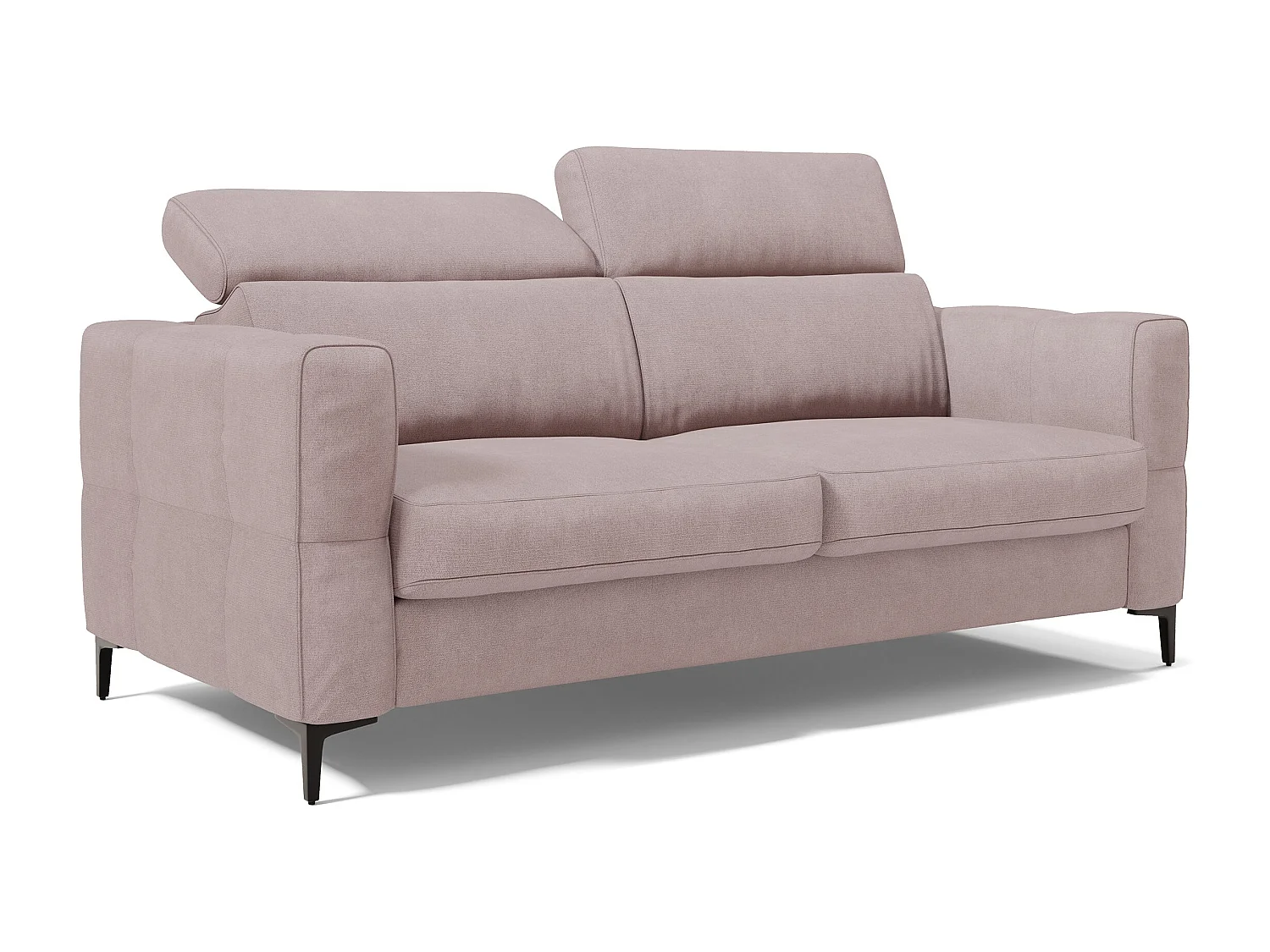 Gardenia Schlafsofa mit 18 cm hoher Matratze wasserfestem Stoff T02 178 cm (mat. 120x197) Rosa