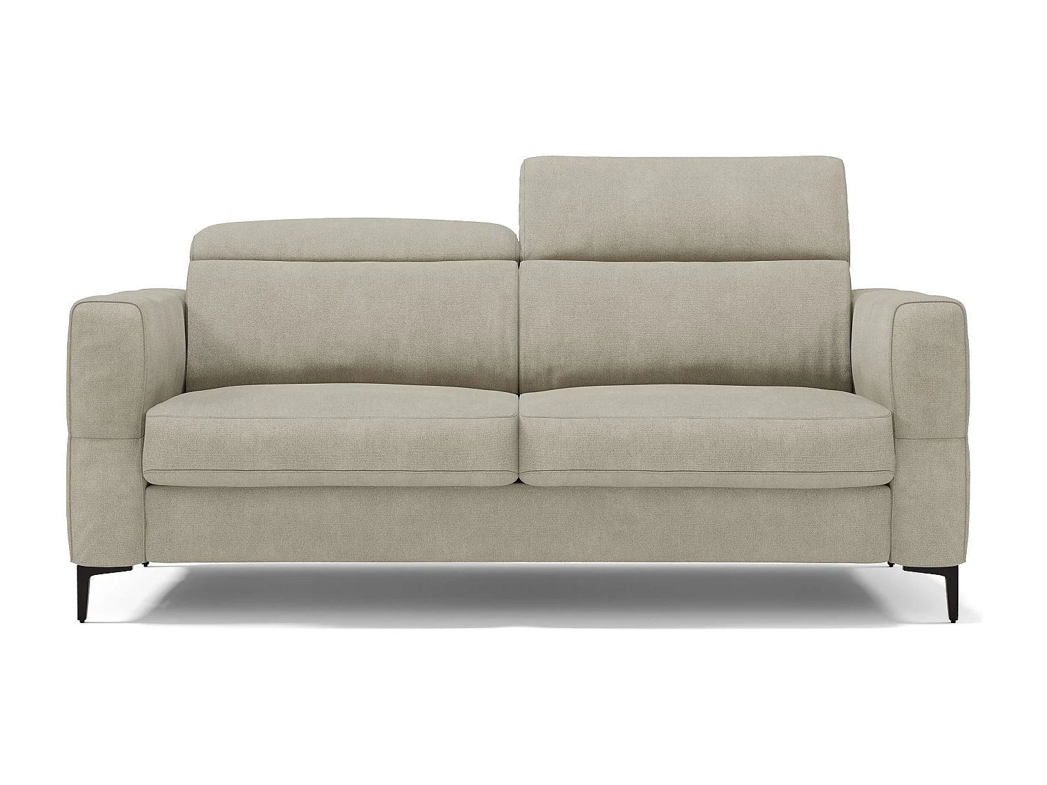 Gardenia Schlafsofa mit 18 cm hoher Matratze wasserfestem Stoff T02 218 cm (mat. 160x197) Creme