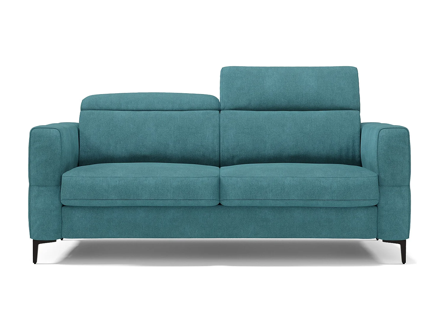 Gardenia Schlafsofa mit 18 cm hoher Matratze wasserfestem Stoff T02 178 cm (mat. 120x197) Hellblau