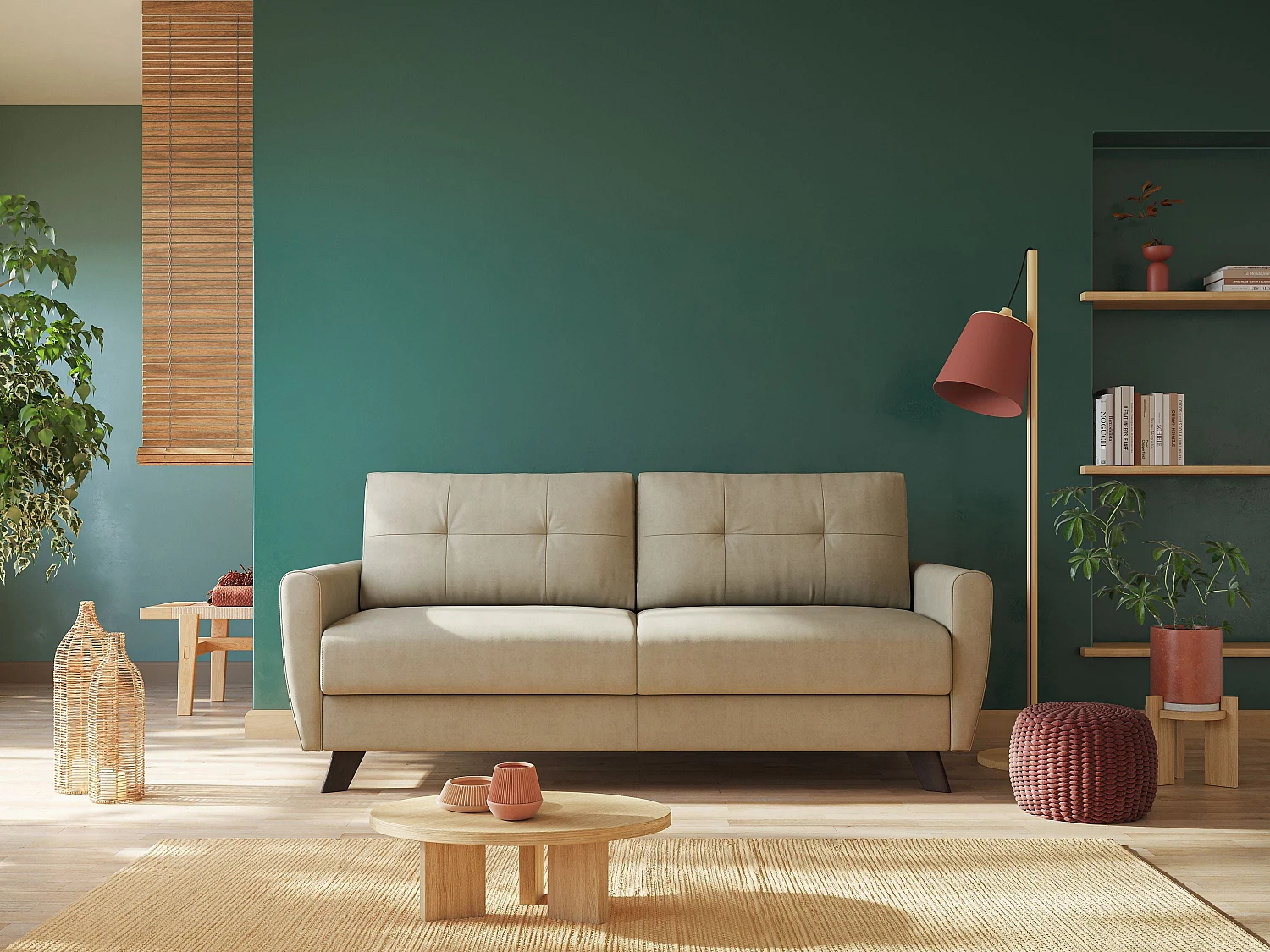 Callisto Divano letto matrimoniale 208 cm nero