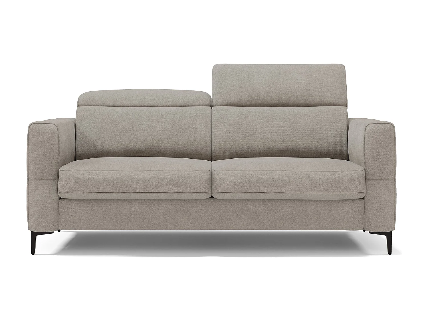 Gardenia Divano letto materasso alto 18 cm con poggiatesta reclinabili e rivestimento impermeabile T02 198 cm (mat. 140x197) grigio chiaro