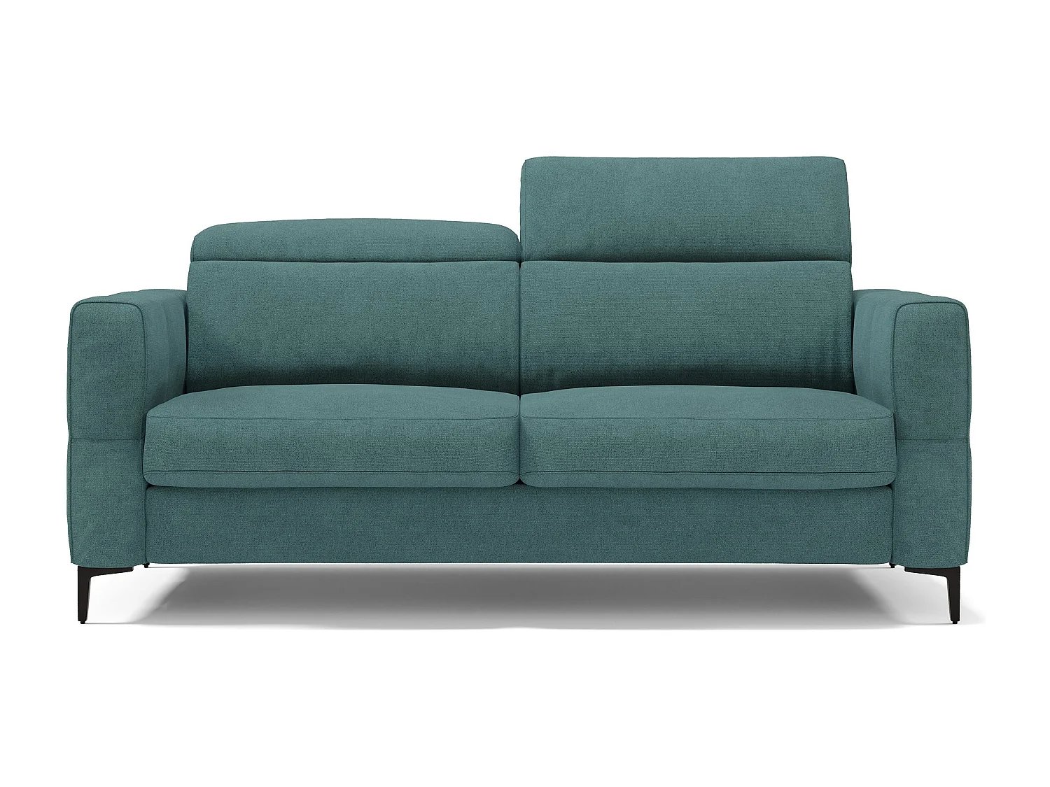 Gardenia Schlafsofa mit 18 cm hoher Matratze wasserfestem Stoff T02 178 cm (mat. 120x197) Petrol